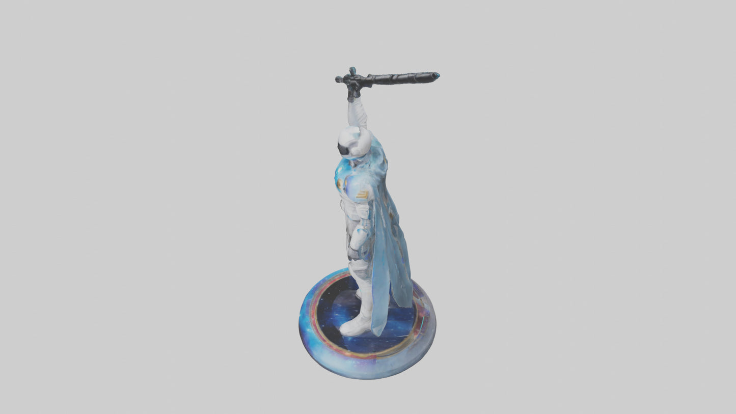 Galactic Hero statue model 3D model