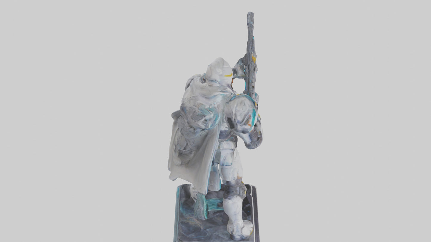 Galactic Hunter statue model VR / AR / low-poly