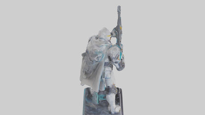 Galactic Hunter statue model VR / AR / low-poly