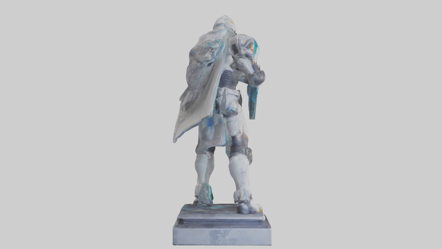 Galactic Hunter statue model VR / AR / low-poly