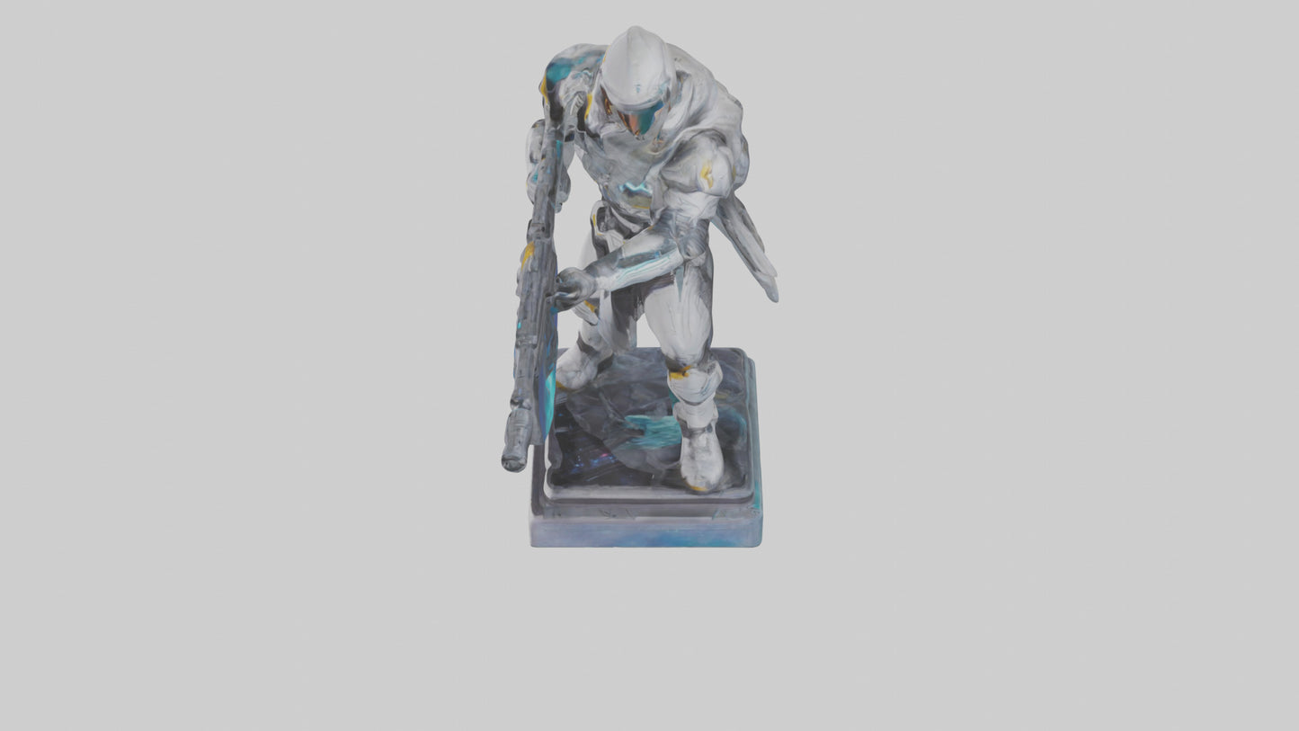 Galactic Hunter statue model VR / AR / low-poly