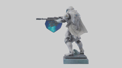 Galactic Hunter statue model VR / AR / low-poly