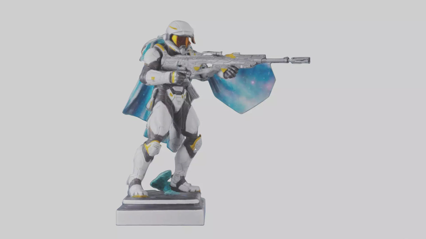Galactic Hunter statue model VR / AR / low-poly