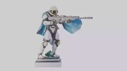 Galactic Hunter statue model VR / AR / low-poly