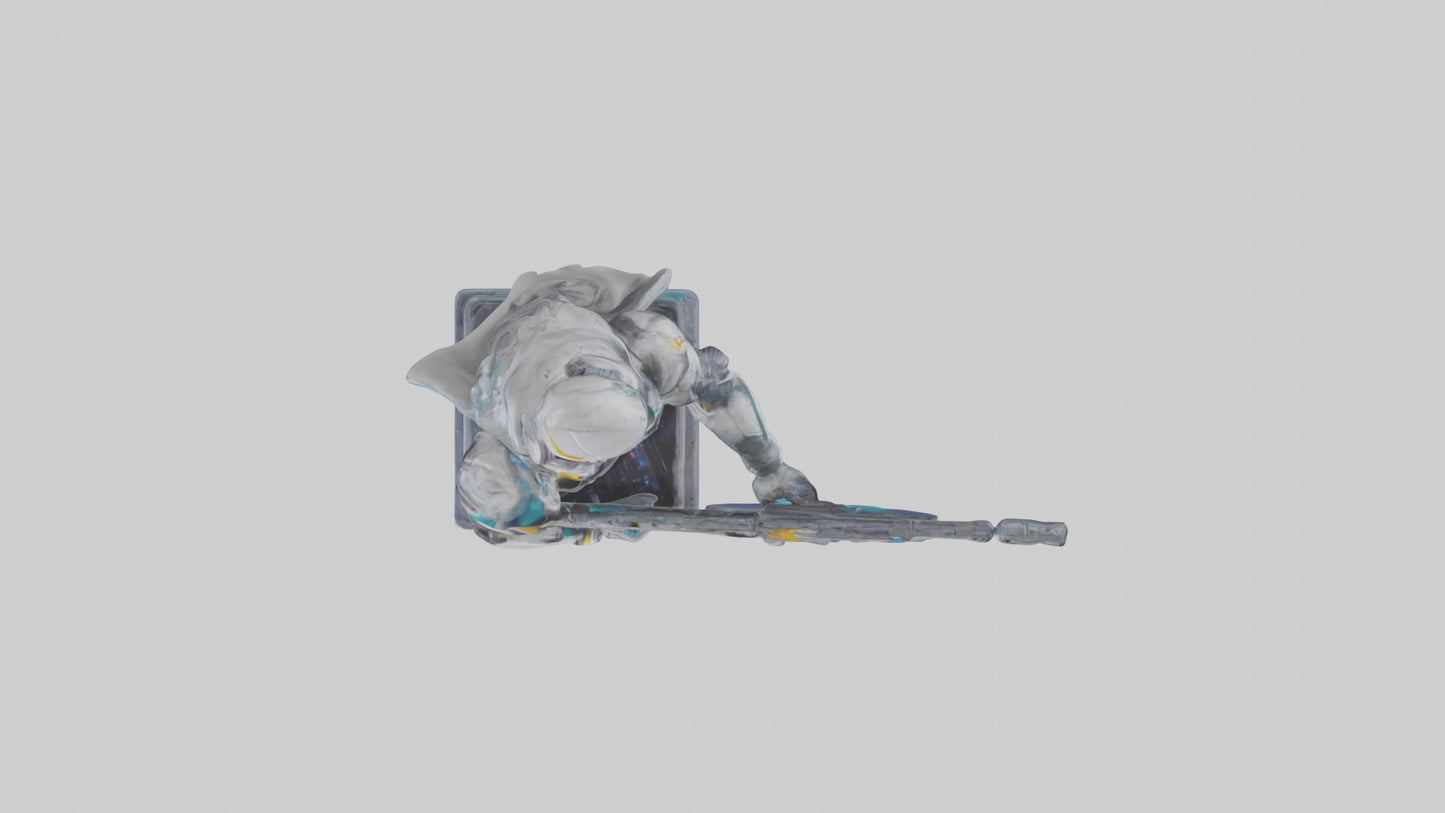 Galactic Hunter statue model VR / AR / low-poly