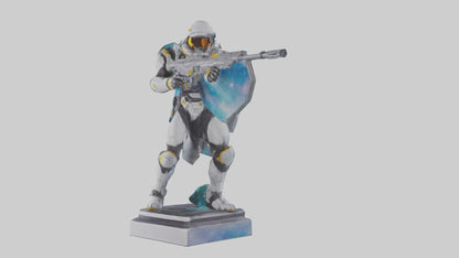 Galactic Hunter statue model VR / AR / low-poly