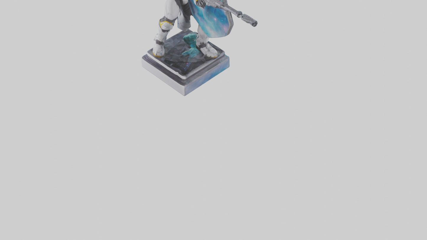 Galactic Hunter statue model VR / AR / low-poly