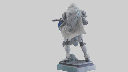 Galactic Hunter statue model VR / AR / low-poly