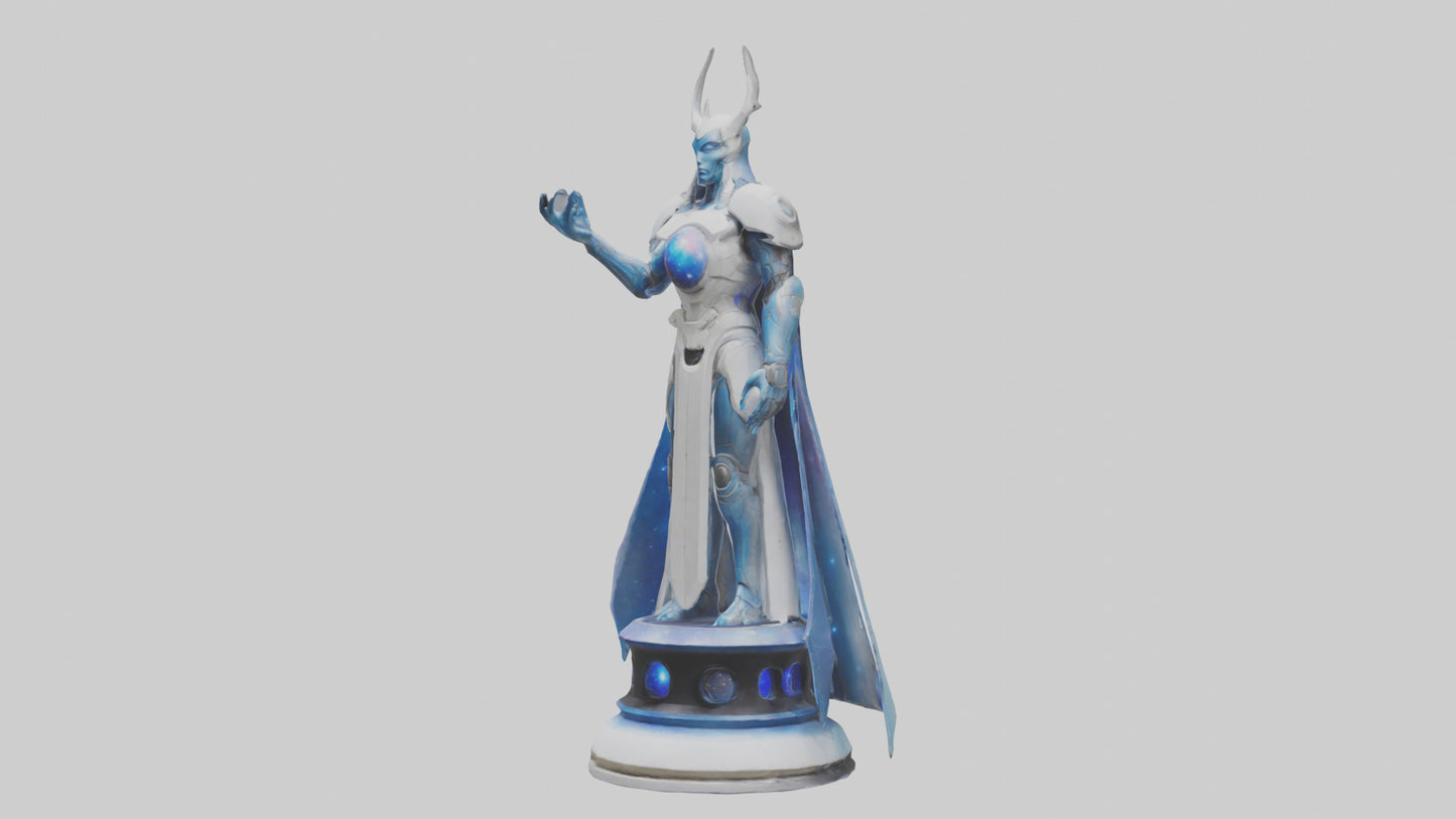Galactic Protector statue model 3D model