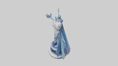 Galactic Protector statue model 3D model