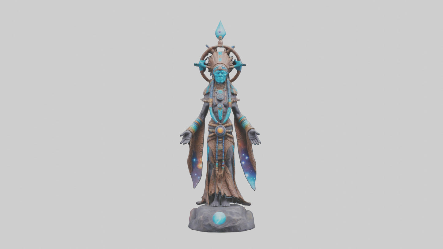 Galactic Shaman statue model 3D model