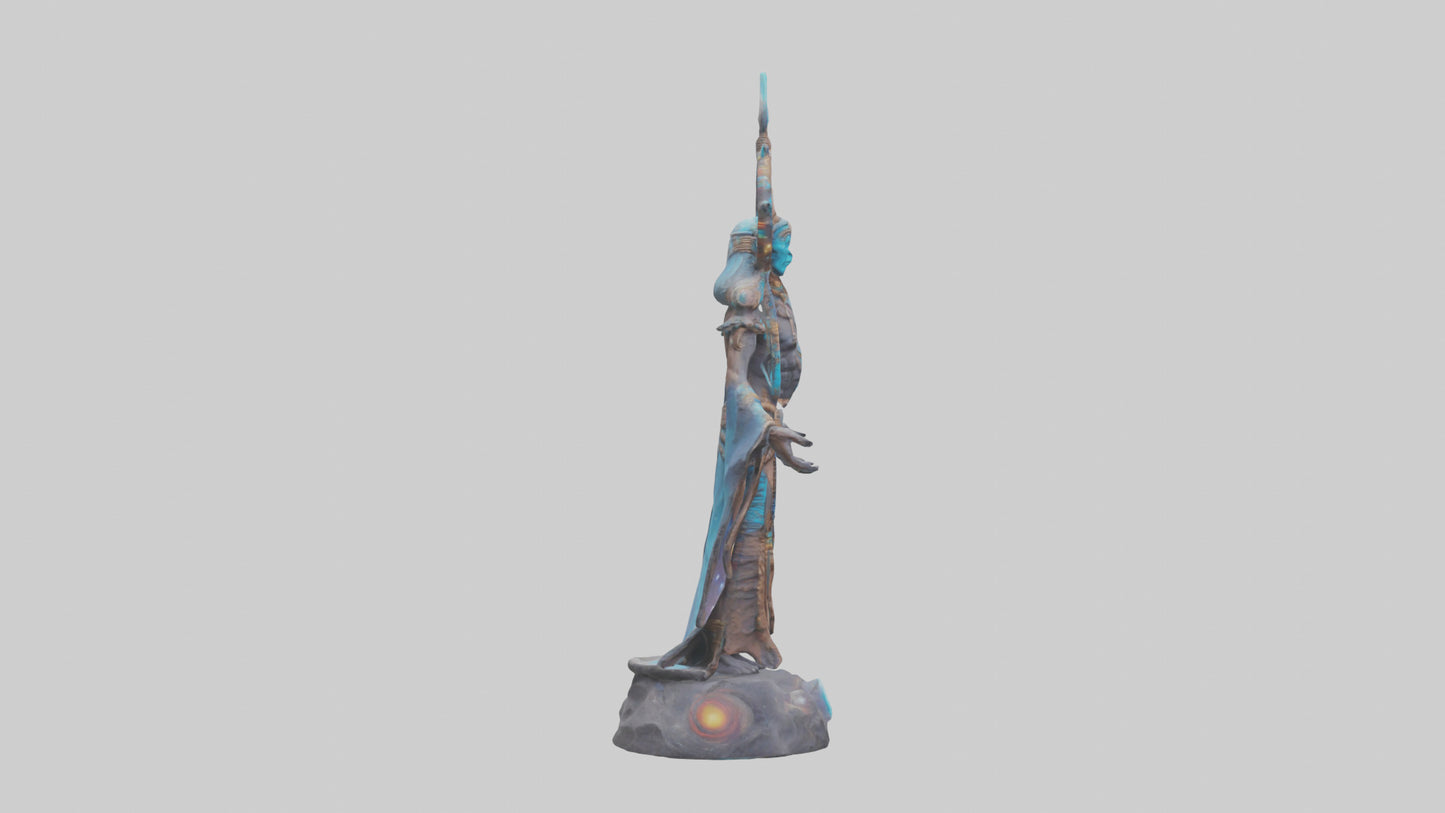 Galactic Shaman statue model 3D model