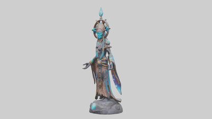 Galactic Shaman statue model 3D model