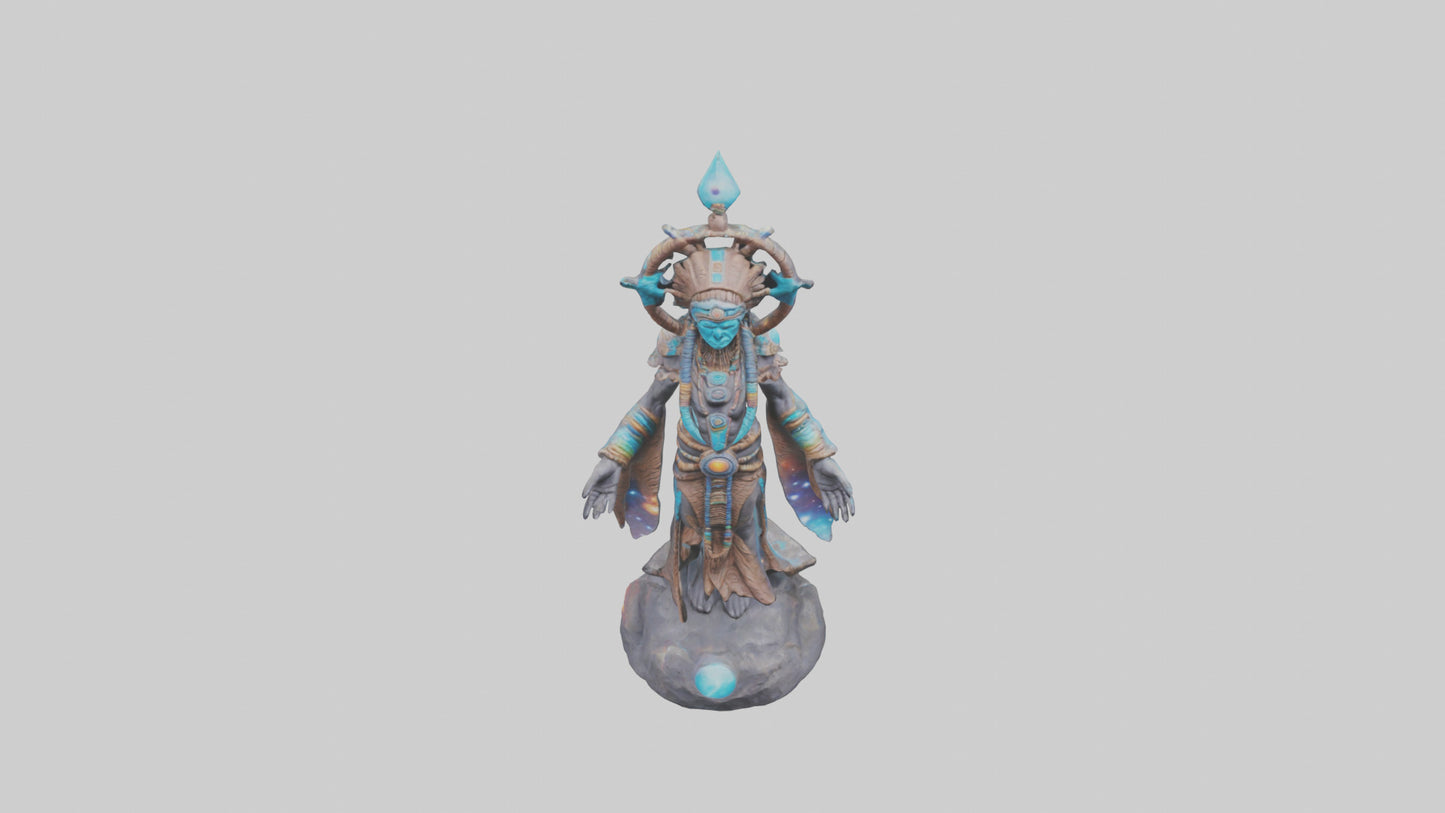 Galactic Shaman statue model 3D model
