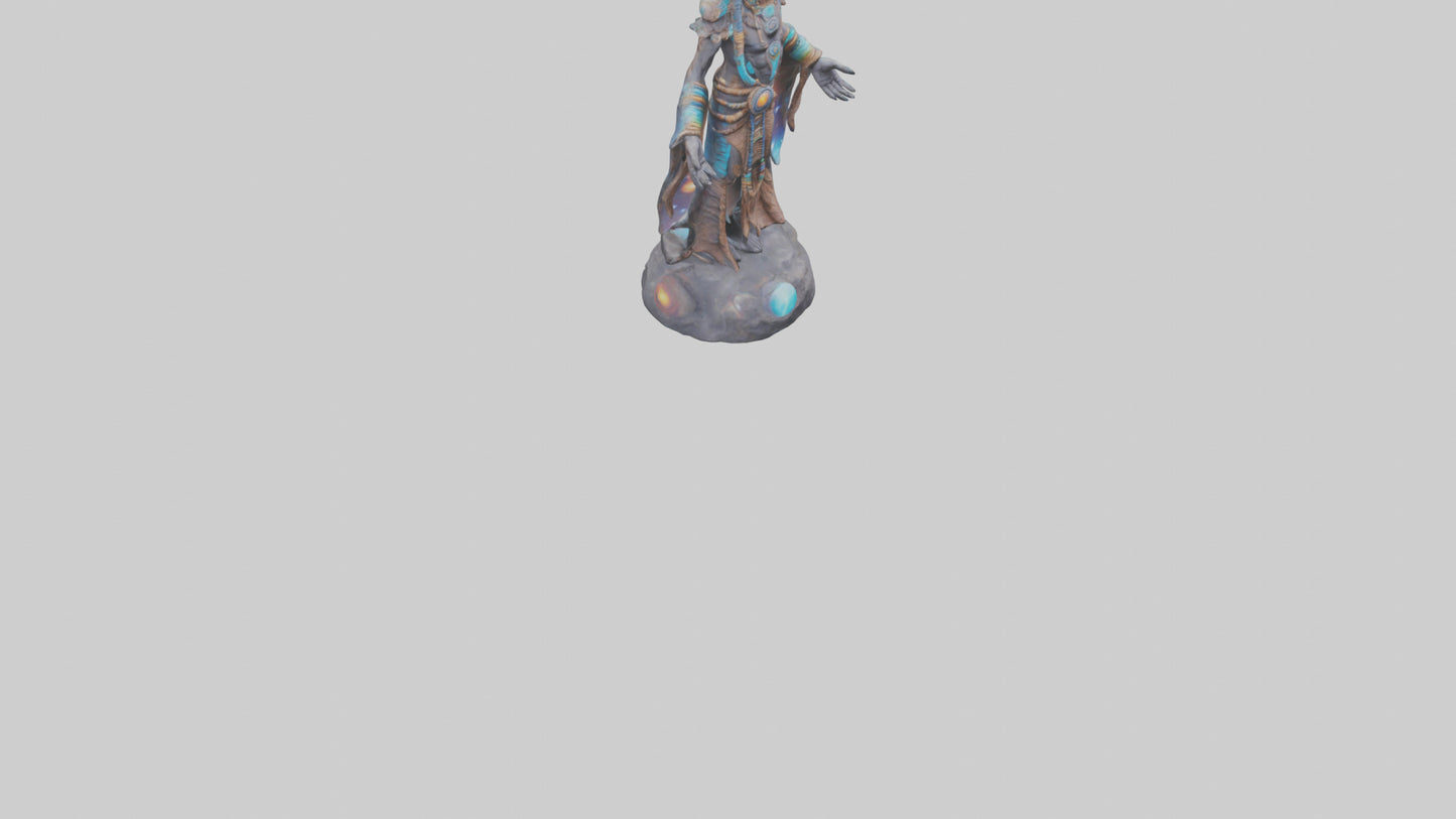 Galactic Shaman statue model 3D model
