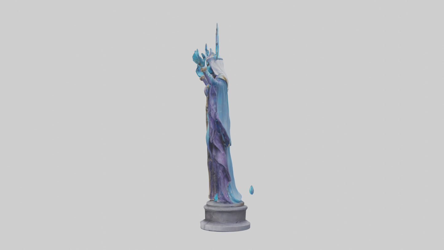 Galactic Sorceress statue model 3D model