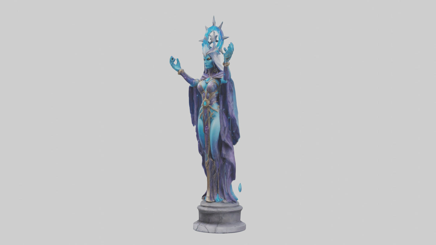 Galactic Sorceress statue model 3D model