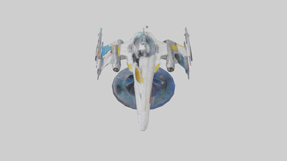 Galactic Starfighter statue model 3D model