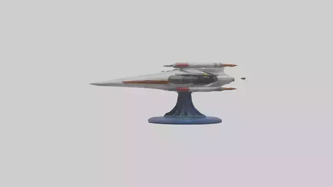 Galactic Starfighter statue model 3D model