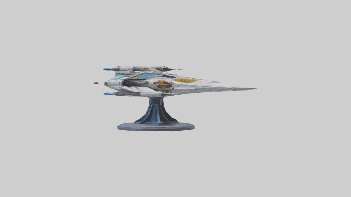 Galactic Starfighter statue model 3D model