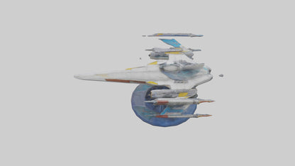 Galactic Starfighter statue model 3D model
