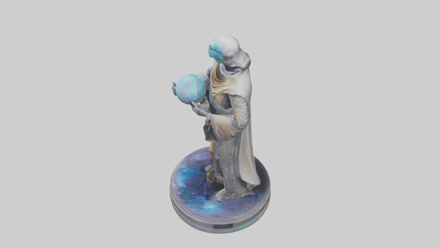 Galactic Wanderer statue model VR / AR / low-poly