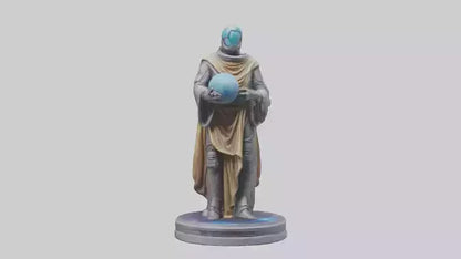 Galactic Wanderer statue model VR / AR / low-poly