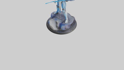 Galactic Warrior statue model VR / AR / low-poly
