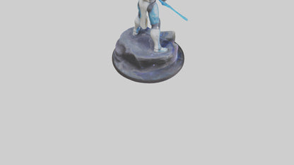 Galactic Warrior statue model VR / AR / low-poly
