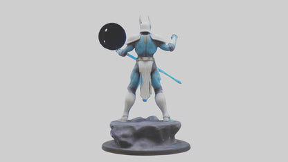 Galactic Warrior statue model VR / AR / low-poly