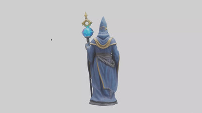 Galactic Wizard statue model 3D model