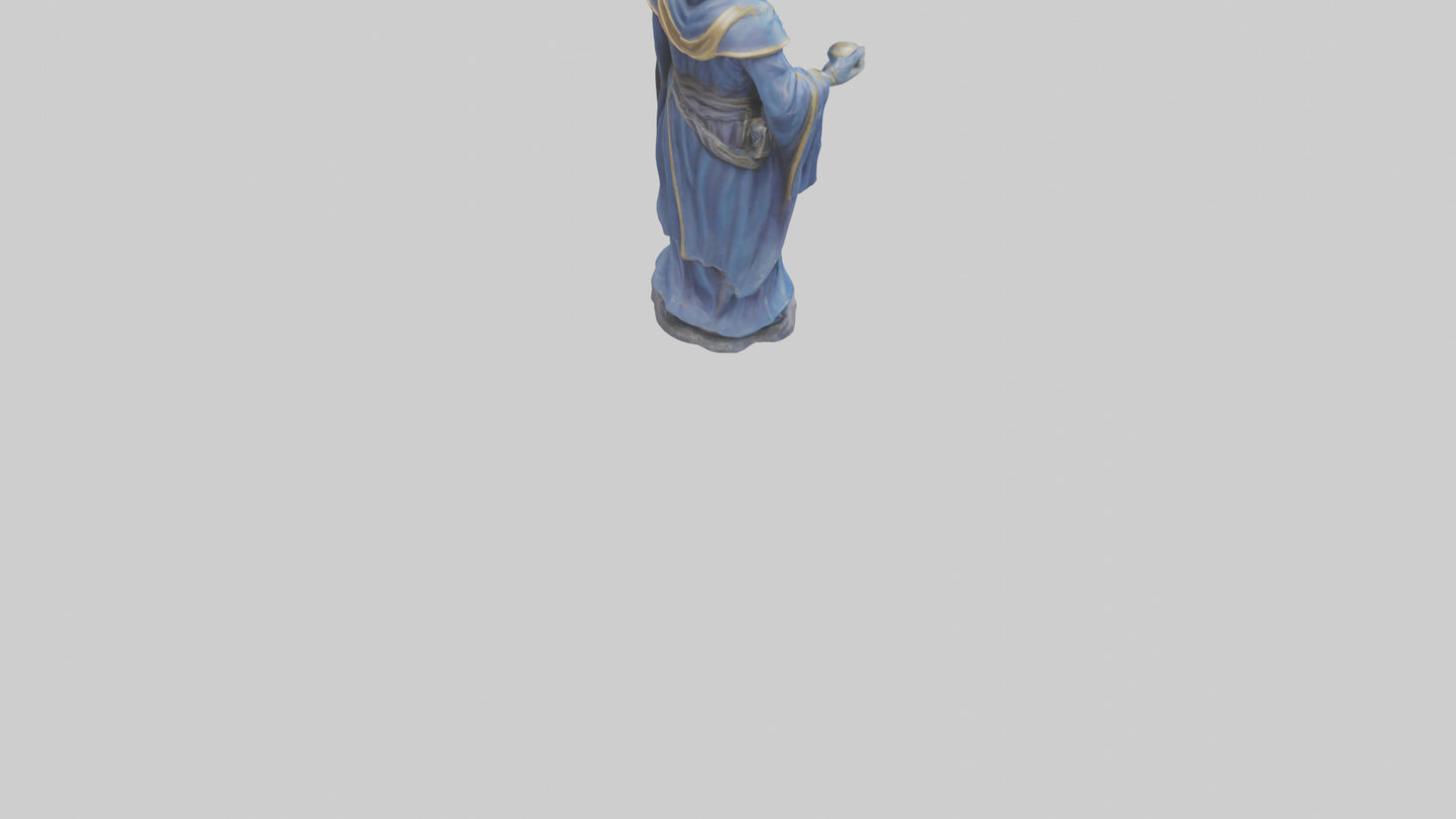 Galactic Wizard statue model 3D model