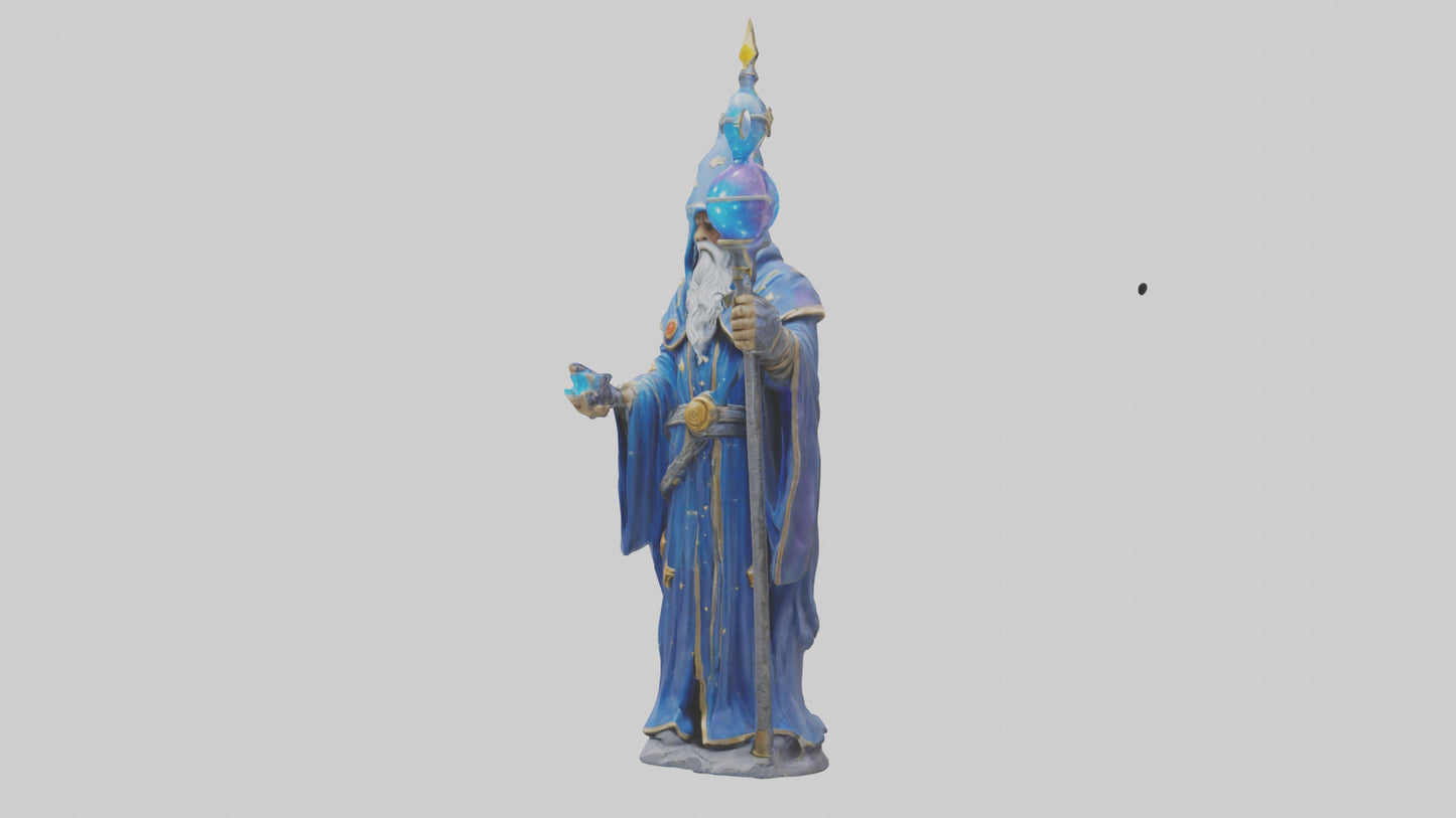 Galactic Wizard statue model 3D model