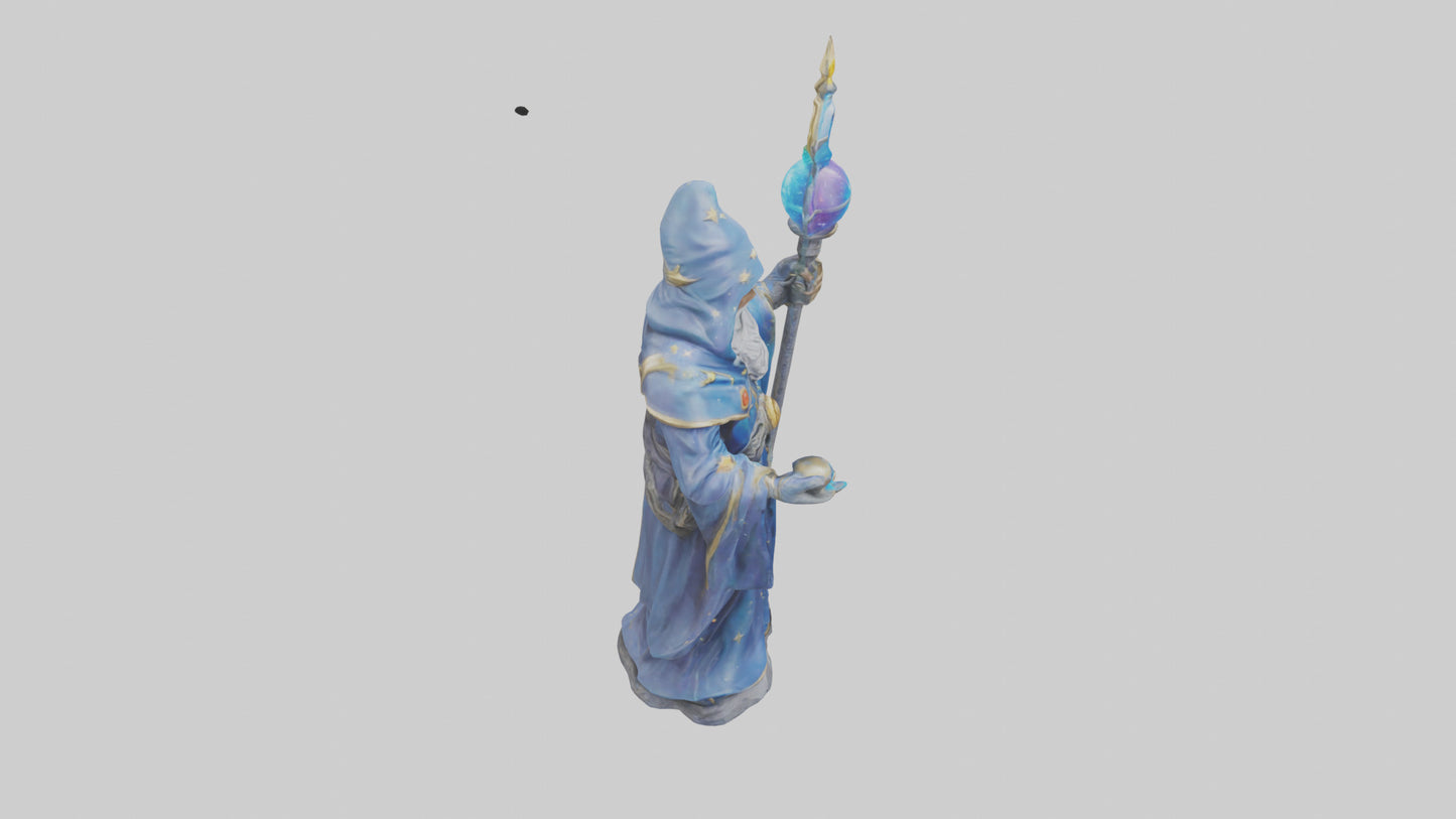 Galactic Wizard statue model 3D model