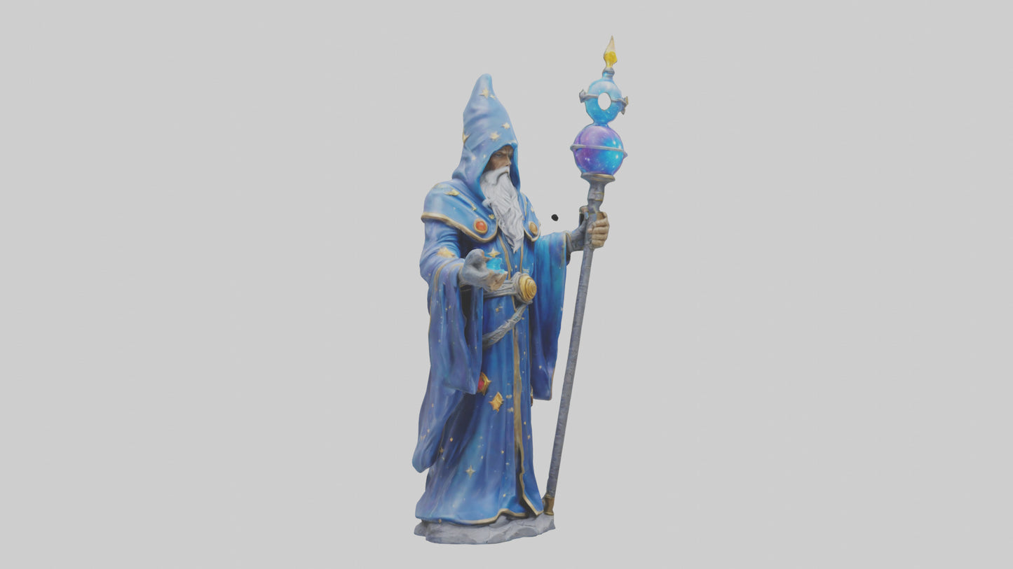 Galactic Wizard statue model 3D model