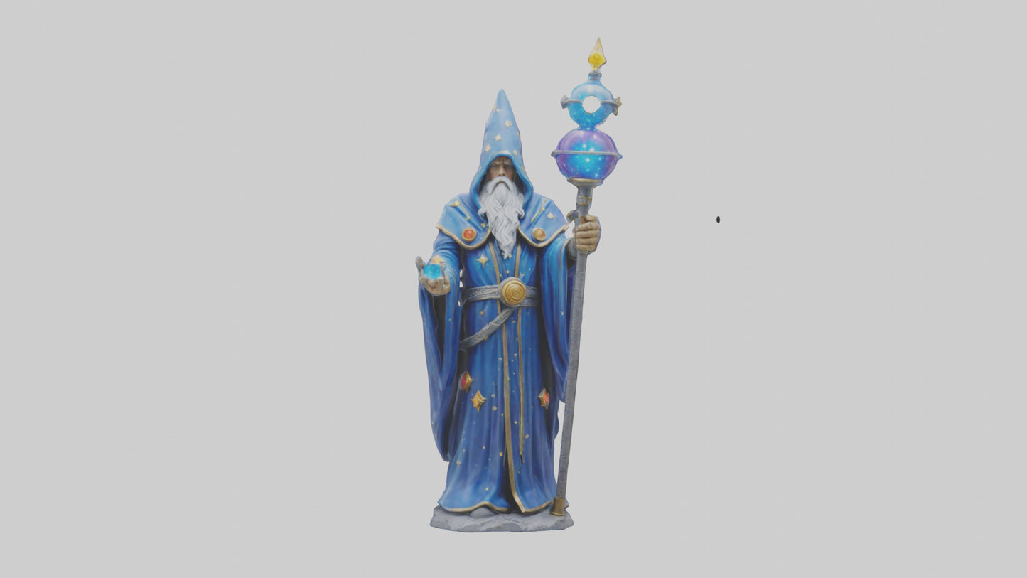 Galactic Wizard statue model 3D model