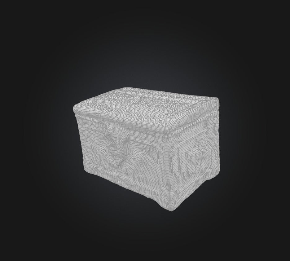 3D model game chest 2 VR / AR / low-poly