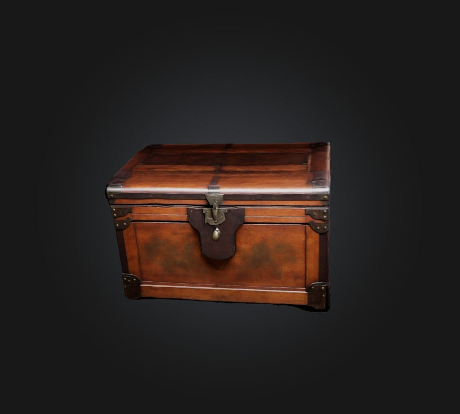 3D model game chest 2 VR / AR / low-poly