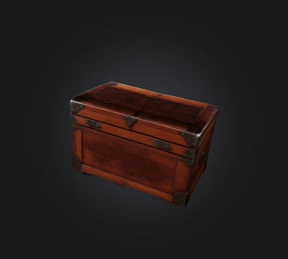 3D model game chest 2 VR / AR / low-poly