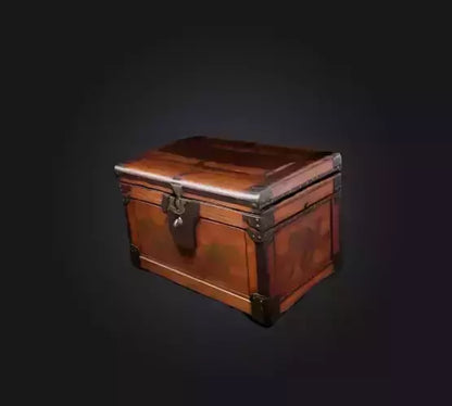 3D model game chest 2 VR / AR / low-poly