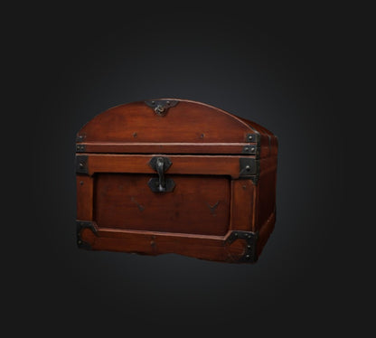 3D model game chest VR / AR / low-poly