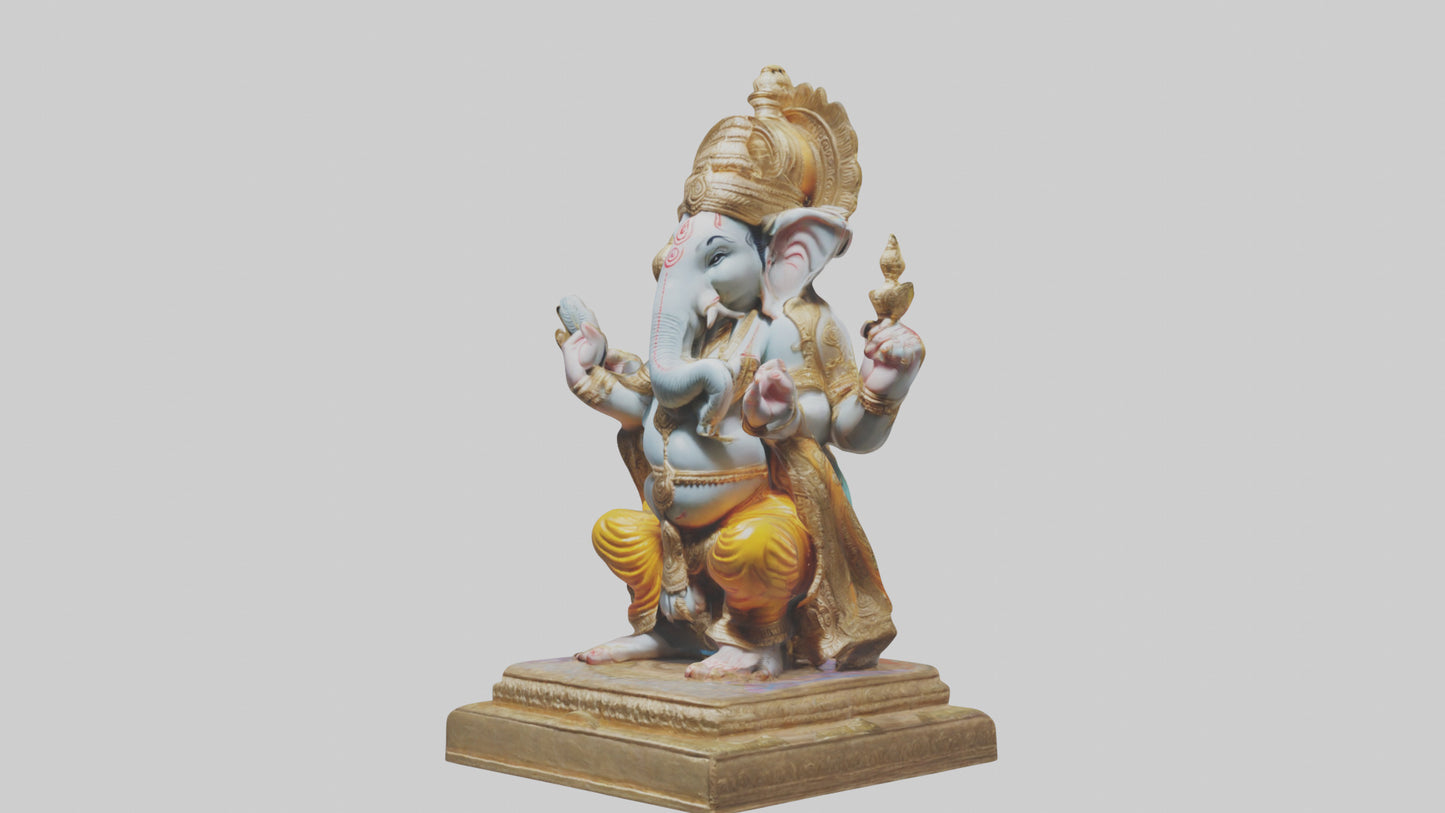 3D model Ganesh statue model VR / AR / low-poly