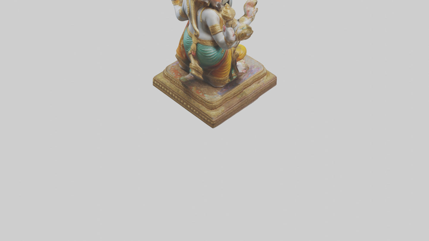 3D model Ganesh statue model VR / AR / low-poly