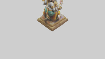 3D model Ganesh statue model VR / AR / low-poly