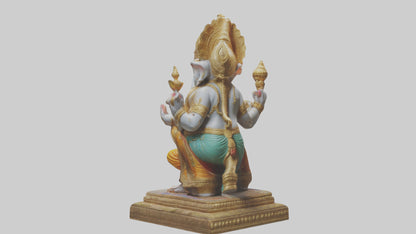 3D model Ganesh statue model VR / AR / low-poly