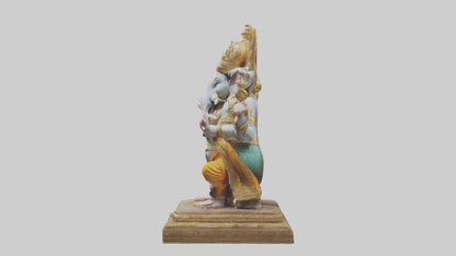 3D model Ganesh statue model VR / AR / low-poly