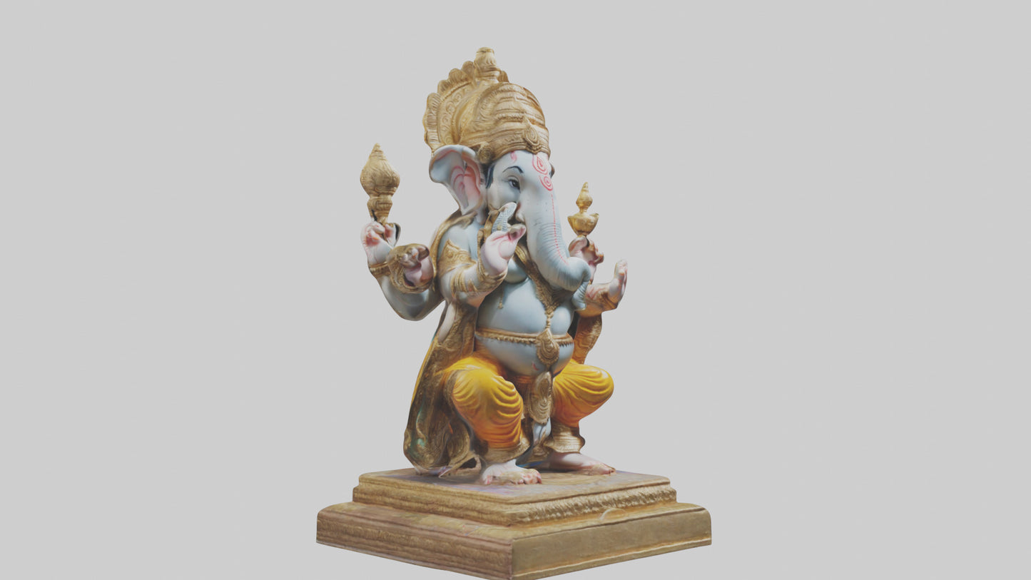 3D model Ganesh statue model VR / AR / low-poly