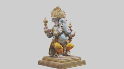 3D model Ganesh statue model VR / AR / low-poly