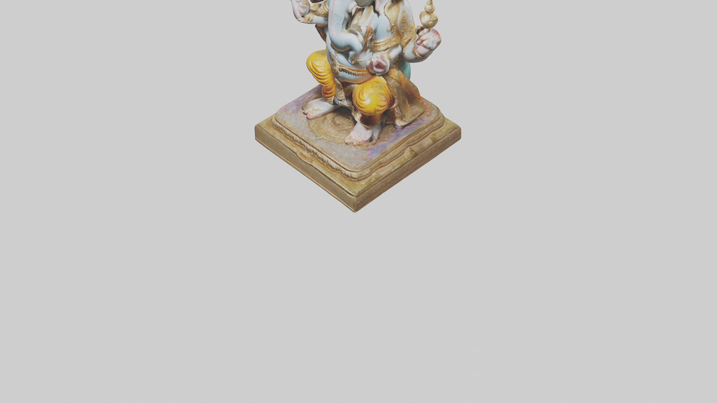 3D model Ganesh statue model VR / AR / low-poly