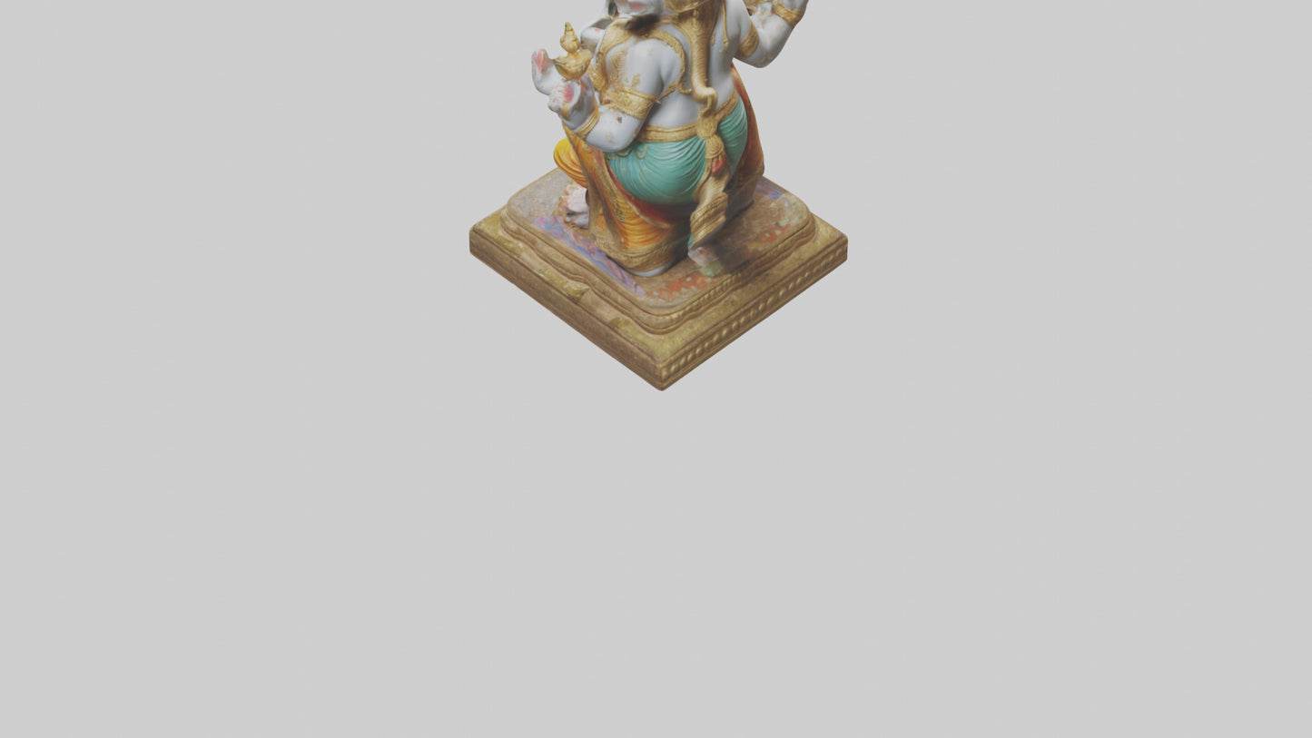 3D model Ganesh statue model VR / AR / low-poly